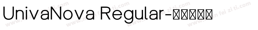 UnivaNova Regular字体转换